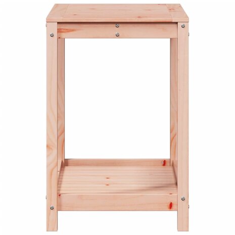 Oppottafel met schap 82,5x50x75 cm massief douglashout 6