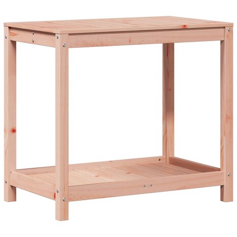 Oppottafel met schap 82,5x50x75 cm massief douglashout 7