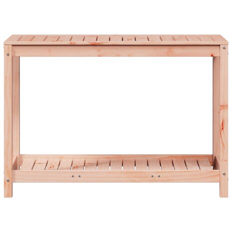 Oppottafel met schap 108x50x75 cm massief douglashout 5