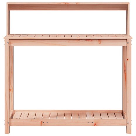 Oppottafel met schappen 108x50x109,5 cm massief douglashout 5