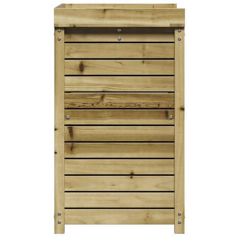 Oppottafel met schappen 82,5x50x86,5 cm geïmpregneerd hout 6