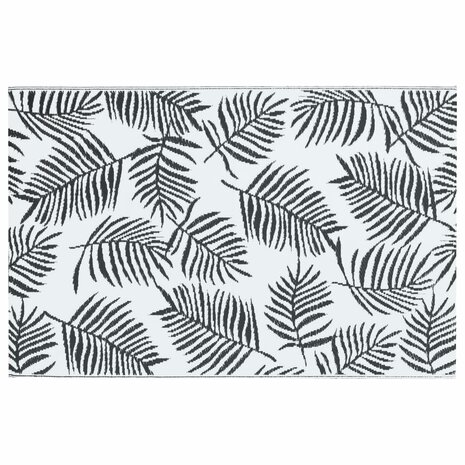 Buitenkleed ARAKIL 80x150 cm PP wit en zwart 3