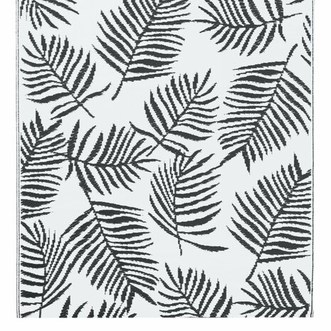 Buitenkleed ARAKIL 120x180 cm PP wit en zwart 4