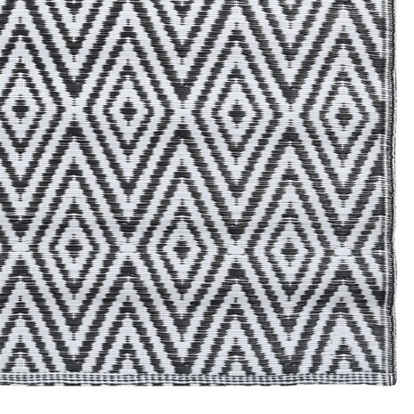 Buitenkleed ARAKIL 80x150 cm PP wit en zwart 5
