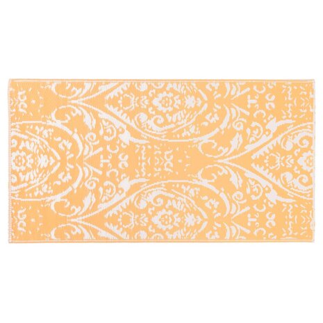 Buitenkleed ARAKIL 80x150 cm PP oranje en wit 3