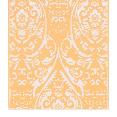 Buitenkleed ARAKIL 120x180 cm PP oranje en wit 4