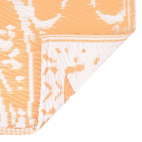 Buitenkleed ARAKIL 120x180 cm PP oranje en wit 6