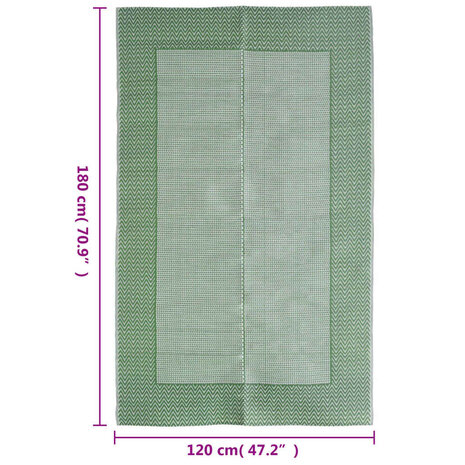 Buitenkleed ARAKIL 120x180 cm PP groen 6