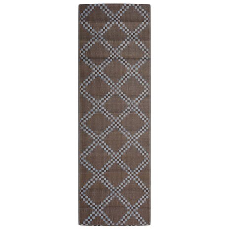 Buitenkleed ARAKIL 80x250 cm polypropeen bruin 2