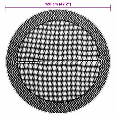 Buitenkleed ARAKIL Ø120 cm PP grijs 6