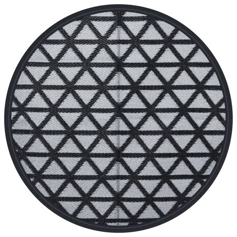 Buitenkleed ARAKIL Ø120 cm polypropeen zwart 2