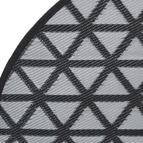 Buitenkleed ARAKIL Ø160 cm polypropeen zwart 4