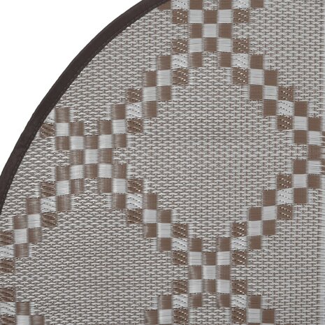 Buitenkleed ARAKIL Ø 120 cm polypropeen bruin 5