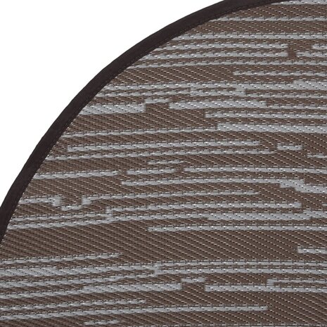 Buitenkleed ARAKIL Ø 120 cm polypropeen bruin 4