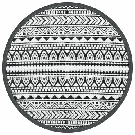Buitenkleed ARAKIL Ø120 cm polypropeen zwart 2