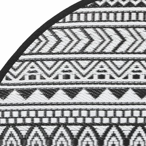 Buitenkleed ARAKIL Ø160 cm polypropeen zwart 4