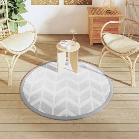 Buitenkleed ARAKIL Ø120 cm PP grijs 3