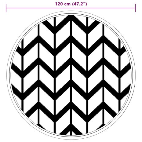 Buitenkleed ARAKIL Ø120 cm PP grijs 6