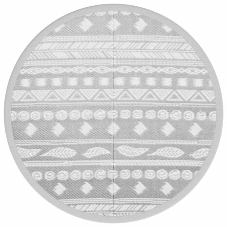 Buitenkleed ARAKIL Ø120 cm PP grijs 2