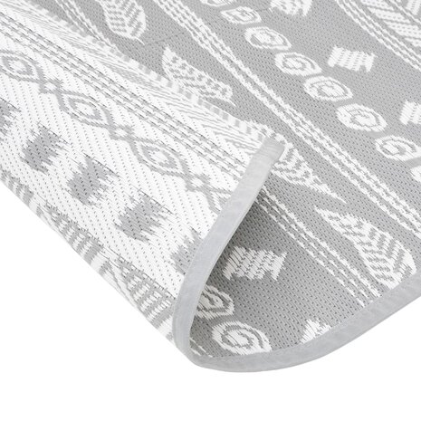 Buitenkleed ARAKIL Ø120 cm PP grijs 5