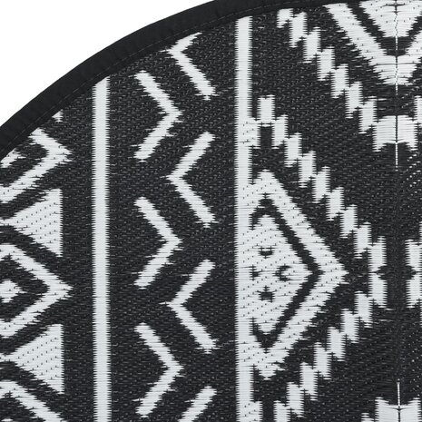 Buitenkleed ARAKIL Ø160 cm polypropeen zwart 5