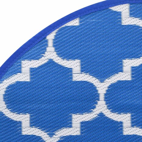 Buitenkleed ARAKIL Ø120 cm polypropeen blauw 5