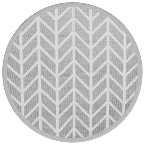 Buitenkleed ARAKIL Ø160 cm polypropeen grijs 2