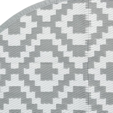 Buitenkleed ARAKIL Ø120 cm polypropeen grijs 5
