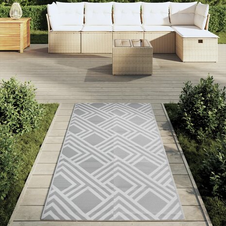 Buitenkleed ARAKIL 80x150 cm PP grijs 3