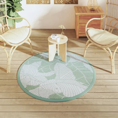 Buitenkleed ARAKIL Ø120 cm polypropeen groen 3