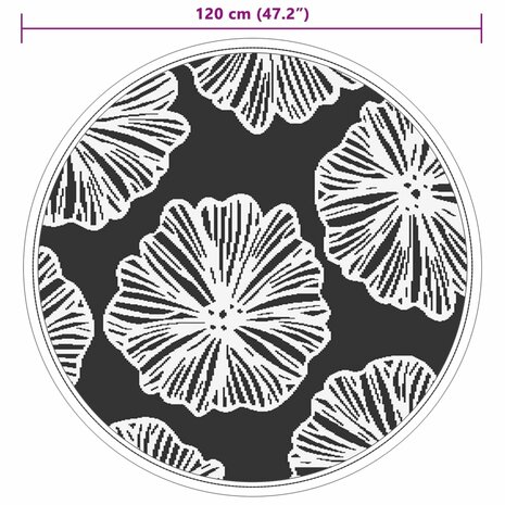 Buitenkleed ARAKIL Ø120 cm polypropeen groen 6