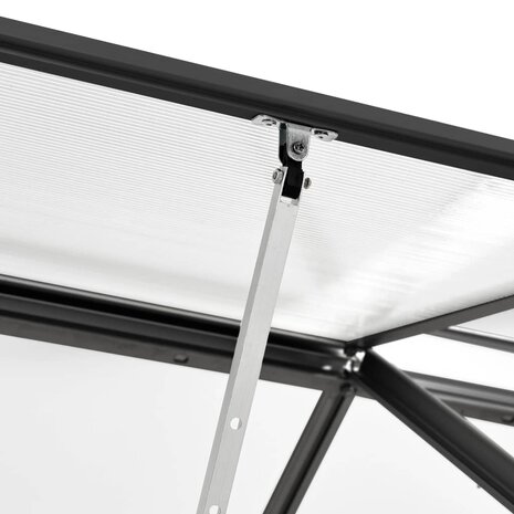 Tuinkas 2,47 m³ aluminium antracietkleurig 8