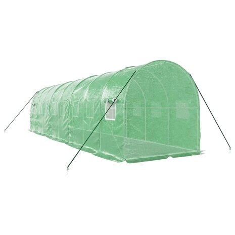 Tuinkas met stalen frame 16 m² 8x2x2 m groen 6