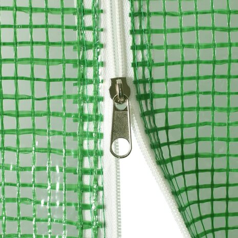 Tuinkas met stalen frame 16 m² 8x2x2 m groen 7