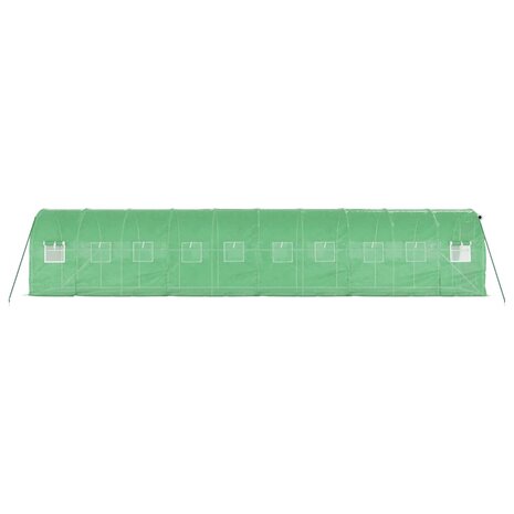 Tuinkas met stalen frame 20 m² 10x2x2 m groen 5