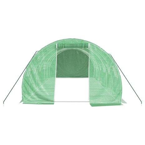 Tuinkas met stalen frame 18 m² 6x3x2 m groen 4