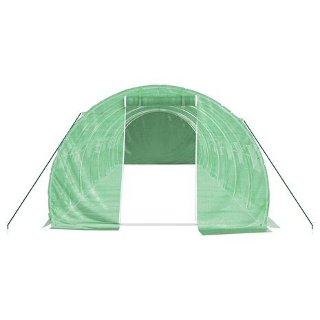 Tuinkas met stalen frame 24 m² 8x3x2 m groen 4