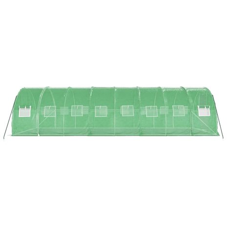 Tuinkas met stalen frame 24 m² 8x3x2 m groen 5