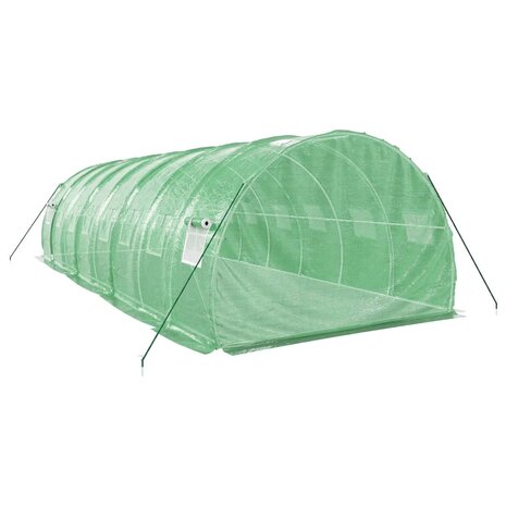 Tuinkas met stalen frame 24 m² 8x3x2 m groen 6