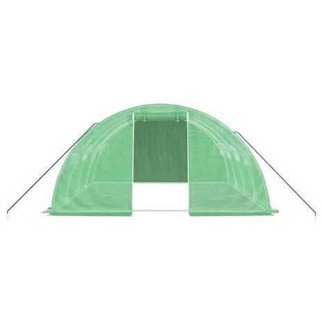 Tuinkas met stalen frame 16 m² 4x4x2 m groen 4