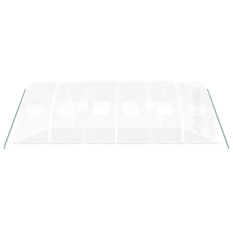 Tuinkas met stalen frame 24 m² 6x4x2 m wit 5