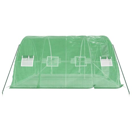 Tuinkas met stalen frame 20 m² 5x4x2,3 m groen 5