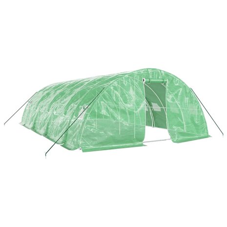 Tuinkas met stalen frame 40 m² 8x5x2,3 m groen 2