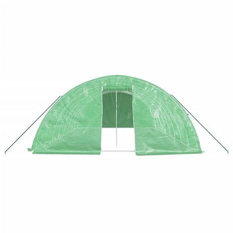 Tuinkas met stalen frame 40 m² 8x5x2,3 m groen 4