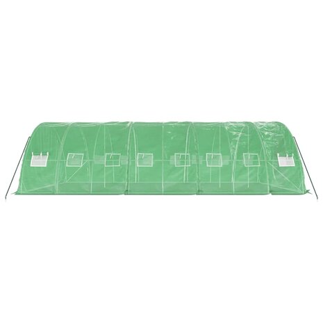 Tuinkas met stalen frame 40 m² 8x5x2,3 m groen 5