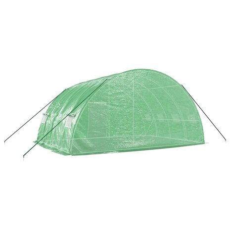 Tuinkas met stalen frame 24 m² 6x4x2,85 m groen 6