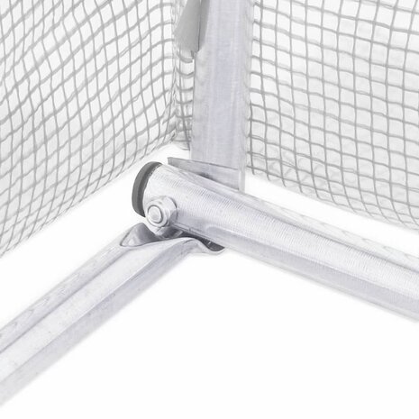 Tuinkas met stalen frame 24 m² 6x4x2,85 m wit 8