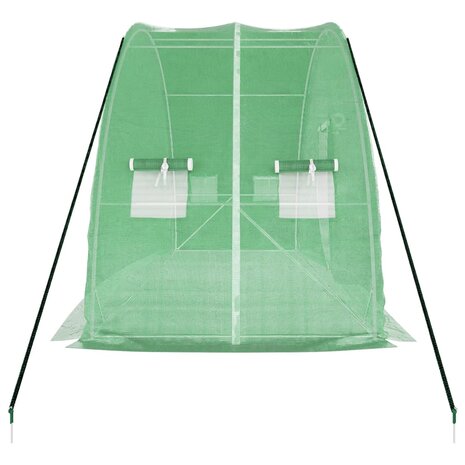 Tuinkas met stalen frame 12 m² 6x2x2,85 m 5