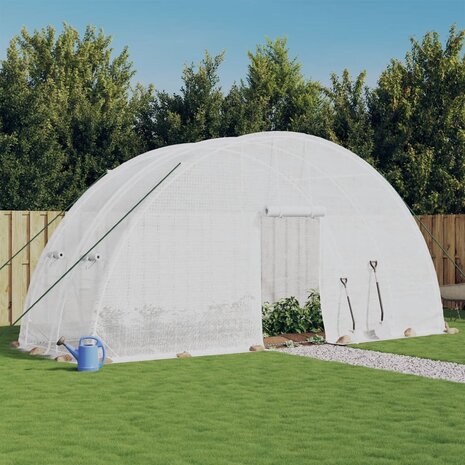 Tuinkas met stalen frame 12 m² 6x2x2,85 m 1