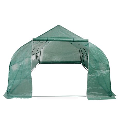 Tuinkas walk-in draagbare polytunnel met stalen frame 18 m²   2
